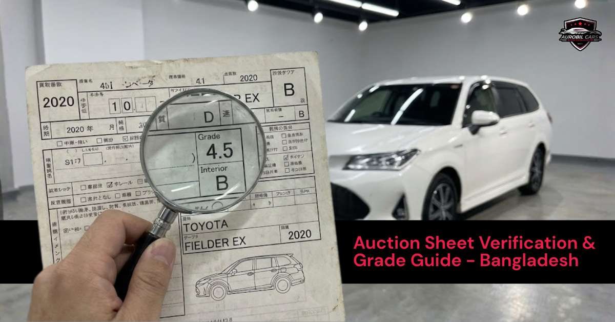 Japanese Auction Sheet Verification & Grade Guide BD