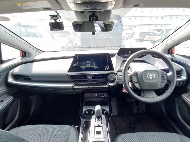 Toyota Prius U 2023 (Hybrid, Auction Grade 5) – Red | 13,000 km | Dhaka | STK-260357