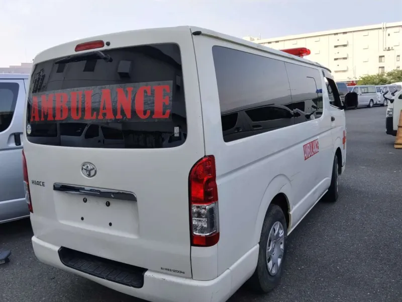 Toyota Hiace GL Ambulance 2021 (Petrol, Auction Grade 3) – White | 131,000 km | Upcoming | STK-260978