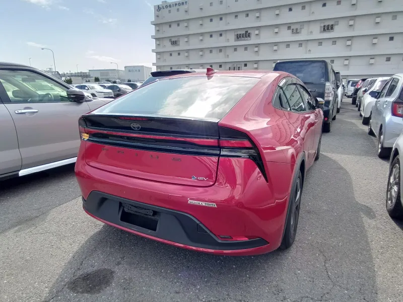 Toyota Prius U 2023 (Hybrid, Auction Grade 5) – Red | 13,000 km | Dhaka | STK-260357