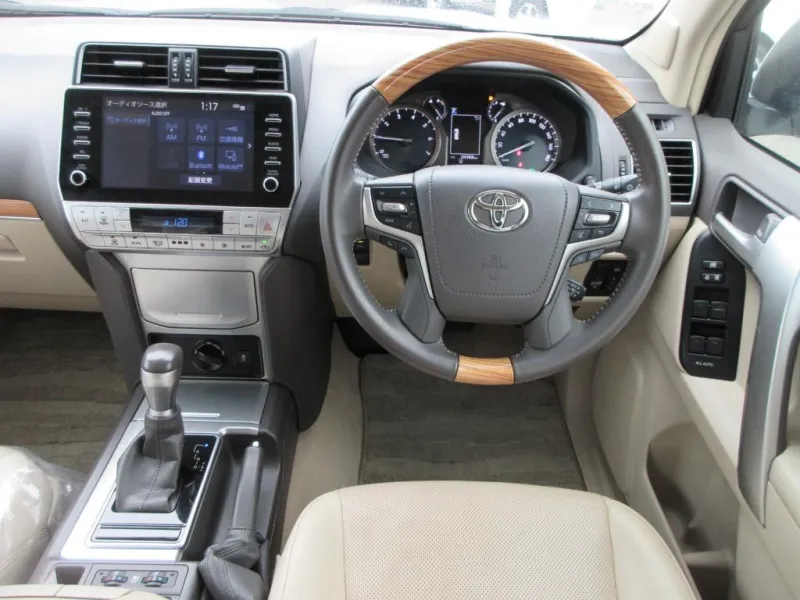 Toyota Land Cruise Prado TX 2021 (Non Hybrid, Auction Grade 5) – Pearl | 26,000 km | Pragati Sarani Showroom | STK-250205