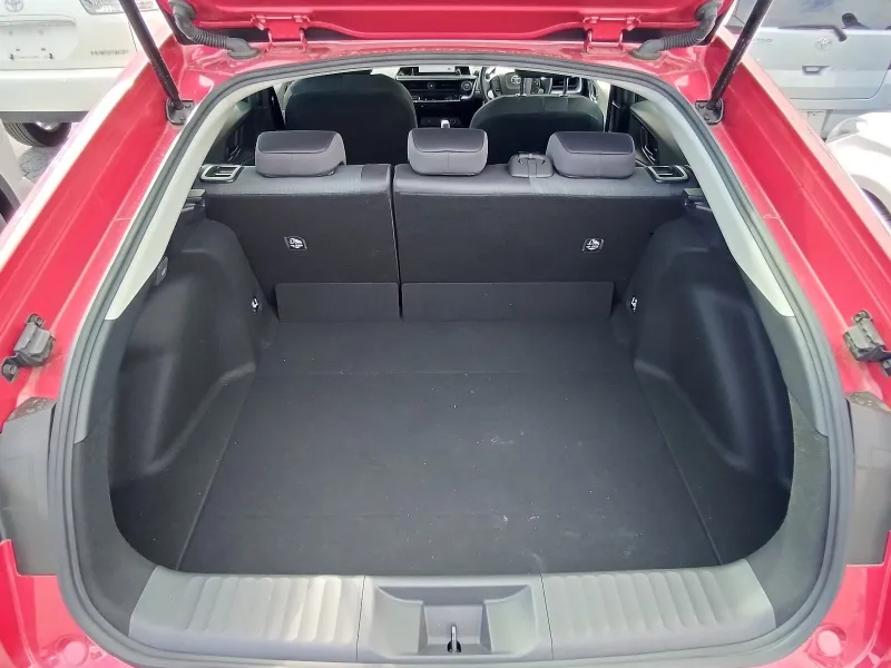 Toyota Prius U 2023 (Hybrid, Auction Grade 5) – Red | 13,000 km | Dhaka | STK-260357